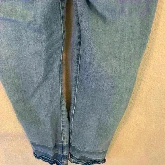 7 For All Man Kind Ankle Straight Jean Sz 31 high rise casual y2k medium wash - Picture 6 of 8